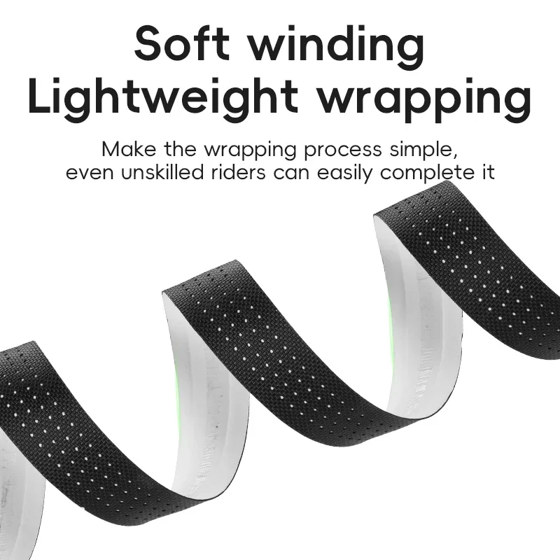 ROCKBROS Road Bike Handlebar Tape PU EVA Anti-slip Lightweight Bicycle Bar Tape With 2 Bar Plug Bike Accessories bike handlebar tape bike accessory