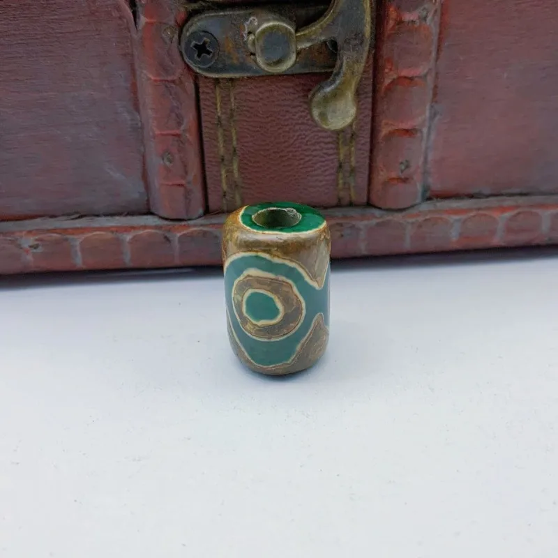 

Tibetan Style Cylinder Beads Paracord Bead Charm 3 Eyes Tibet Amulet Bead DIY Paracord Lanyard Bead Charms for Folding Knife