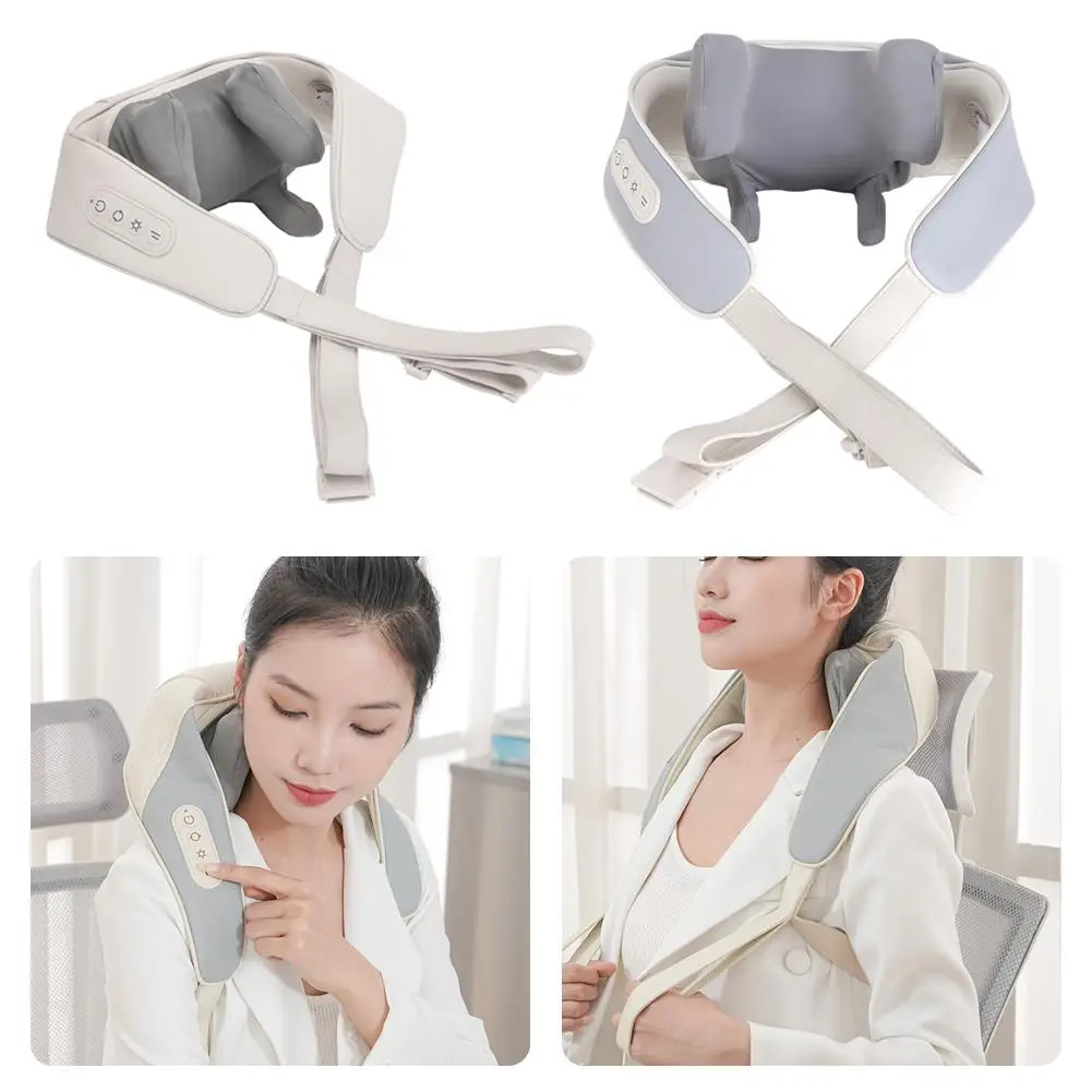 

Electric Neck Massage Shawl U Shape Shiatsu Kneading Fatigue Body Back Heating Cervical Massage Relaxation Relieve Device P L2N2