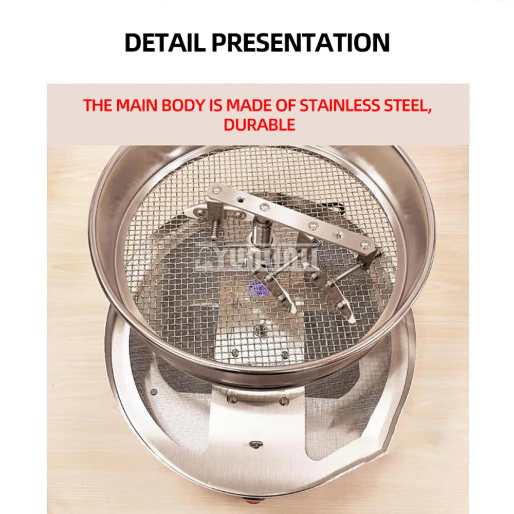 Rotating Stirring Coffee Bean Cooling Machine Household Stainless Steel Cooling Plate With Filter