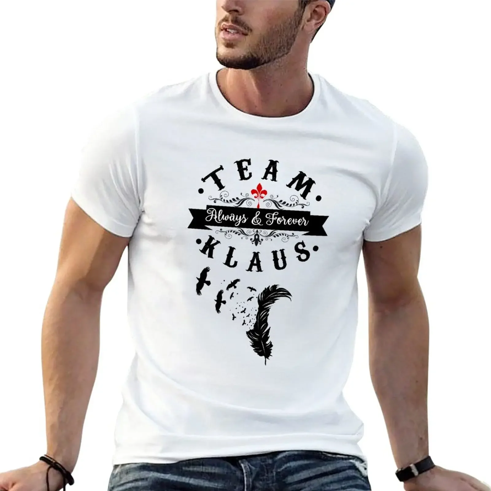 

Team Klaus T-Shirt korean fashion oversizeds blacks oversized t shirts for men