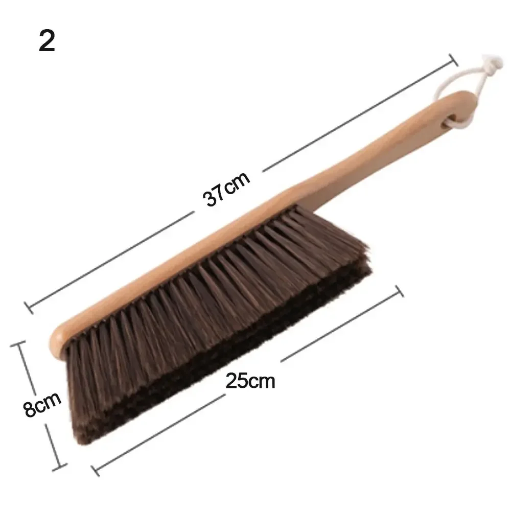 Wooden bristle brush cleaning upholstery