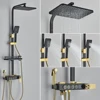 Promotion Shower Faucet Floor Mounted Bathtub Faucet Wall Bath Shower Set Ship From Brazil / EU /CA/MX Warehouse 6