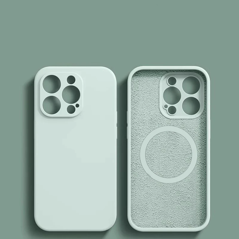 รูปสินค้า ซิลิโคนเหลวรุ่นใหม่สำหรับเคสแม่เหล็ก Magsafe คุณภาพสูง