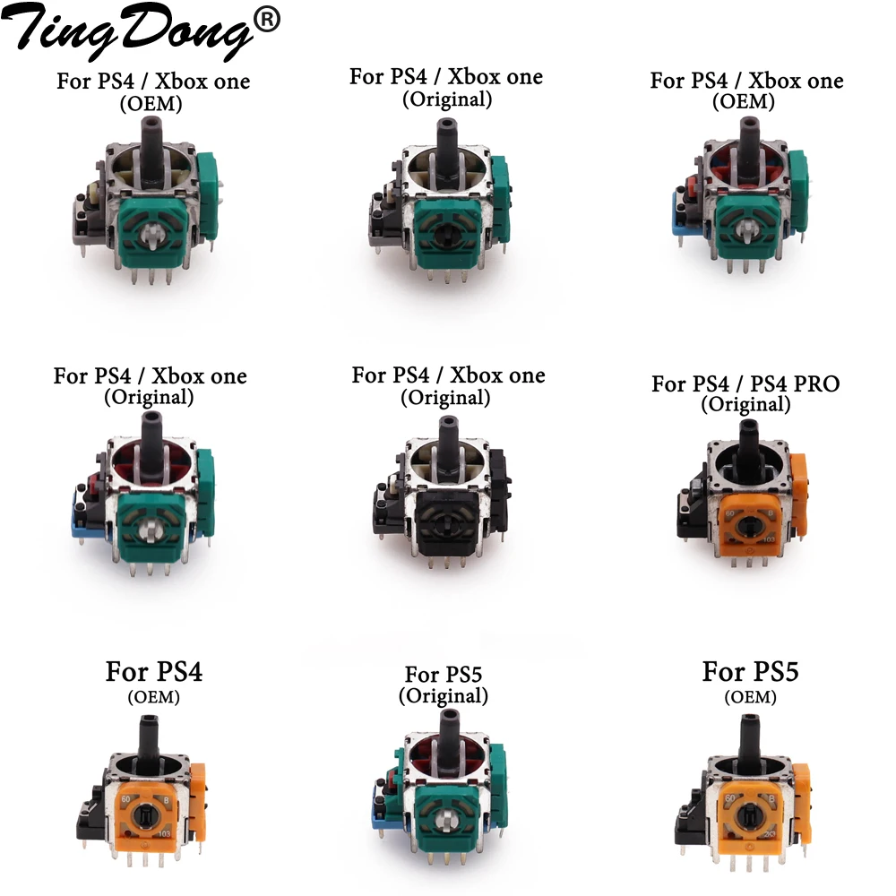 1 Pz 3D Analog Grips Sticks Joystick Stick Module Rocker Per Ps4 Per Controller Ps5 Per Xbox One