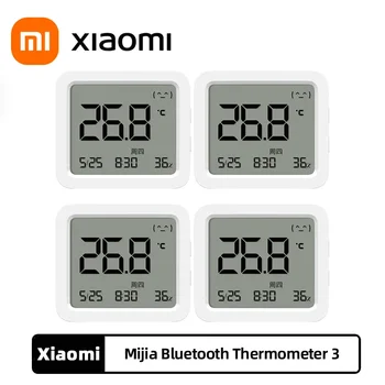 샤오미 미지아 블루투스 온도계 3 무선 스마트 전기 디지털 습도계, 온도 및 습도 3, 미지아 앱으로 작동
