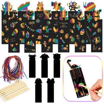 Rainbow Scratch Bookmarks 1