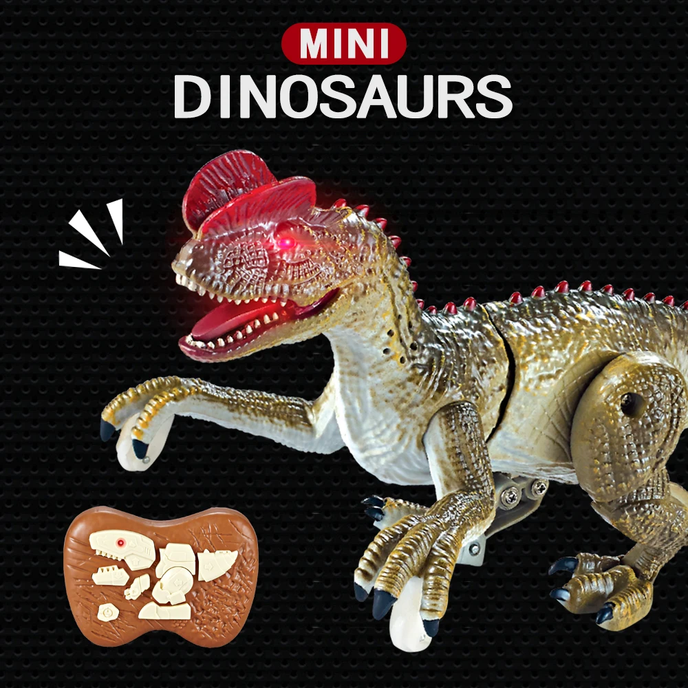 Electric Toy Remote Control mini Dinosaur Walking  Dinosaur Robot With Light Sound Electric Animal Toys Gift 6