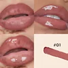 Two in one double head lipliner and transparent lip gloss, matte matte smooth lipliner, durable color locking 1