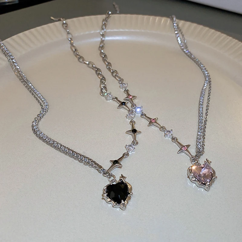 【Hei】SHINee key着用★crush heart pendant necklace★2色 Hei】SHINee key着用☆crush heart pendant necklace☆2色