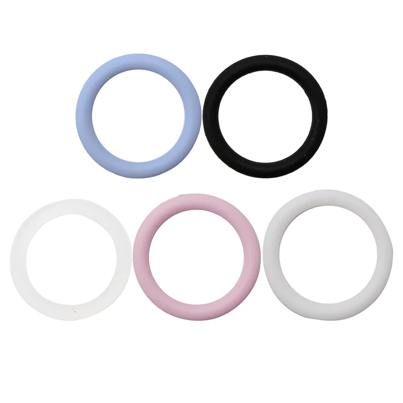 

Silicone Ring BPA Free Baby Teether Beads For Teething Toy Making DIY