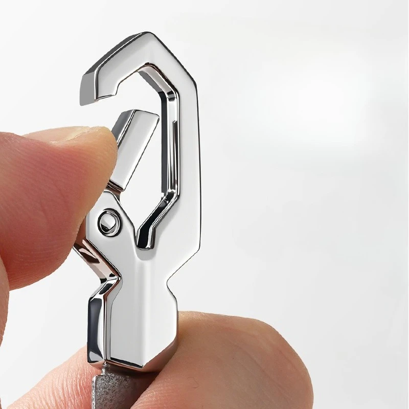 The New Nail File Features A Stainless Steel Polished File Strip with A Keychain, Which Is Creatively Portable and Easy To Carry