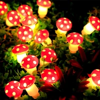20 Leds Mushroom LED Fairy Lights USB/Battery String Light   Christmas Party Gift Fairy Indoor Decorative Atmosphere Light 1