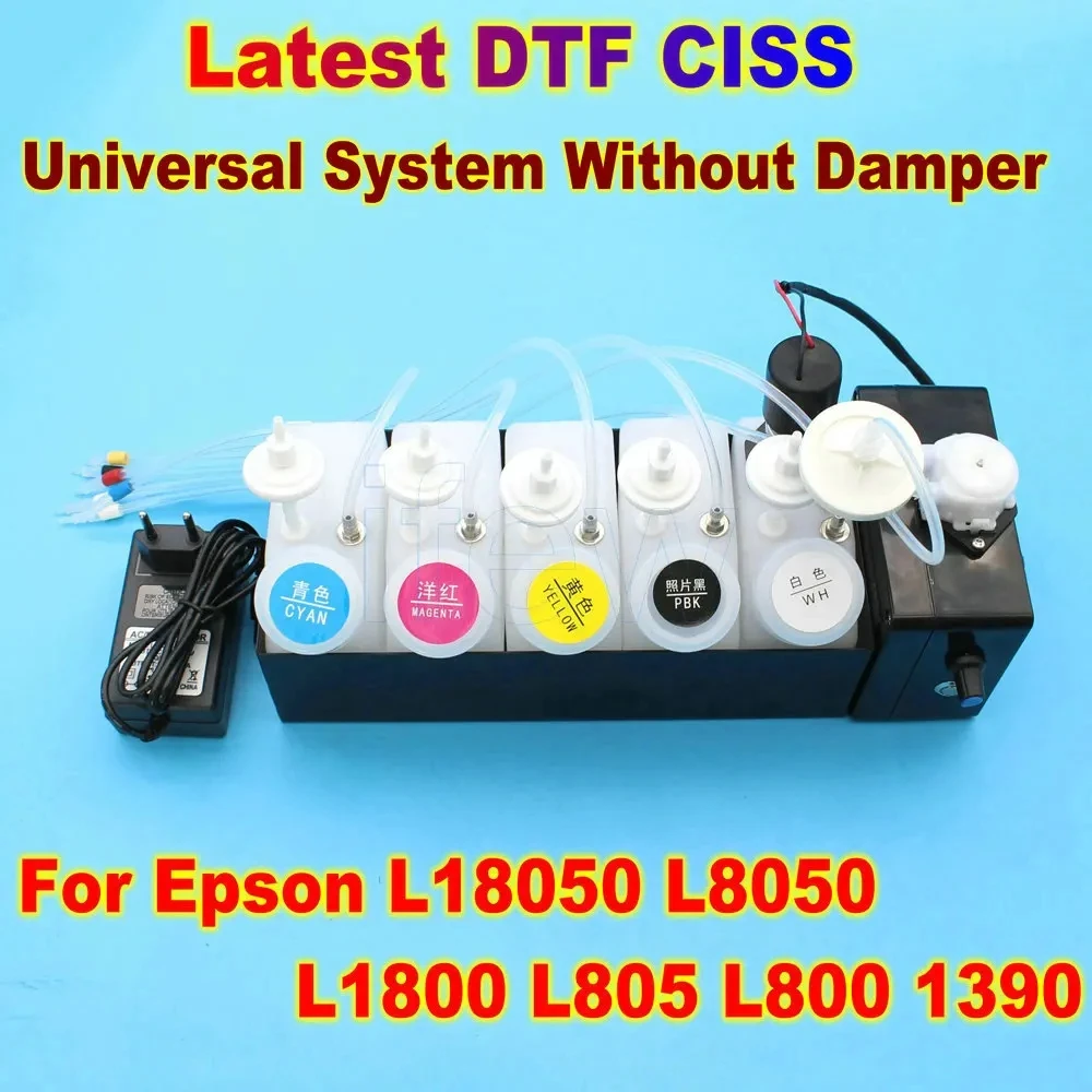 

DTF CISS Tank Ink Circulation Kit No Damper For Epson L18050 L8050 L1800 L800 L805 XP600 DTF DTG Printer White Ink Mixer Timer