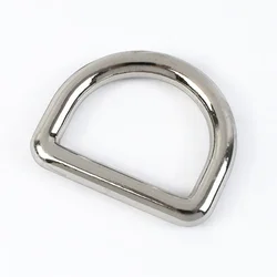 Versatile Metal O Dee D Ring Buckles for DIY Leathercraft and Accessories (Silver)