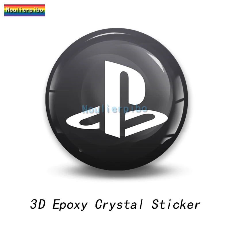 3D Stereo Exquisite Epoxy Dome Car Sticker Arcade Logo Game Console Game  Station PVC Car Phone Trolley Case Vinyl Decal