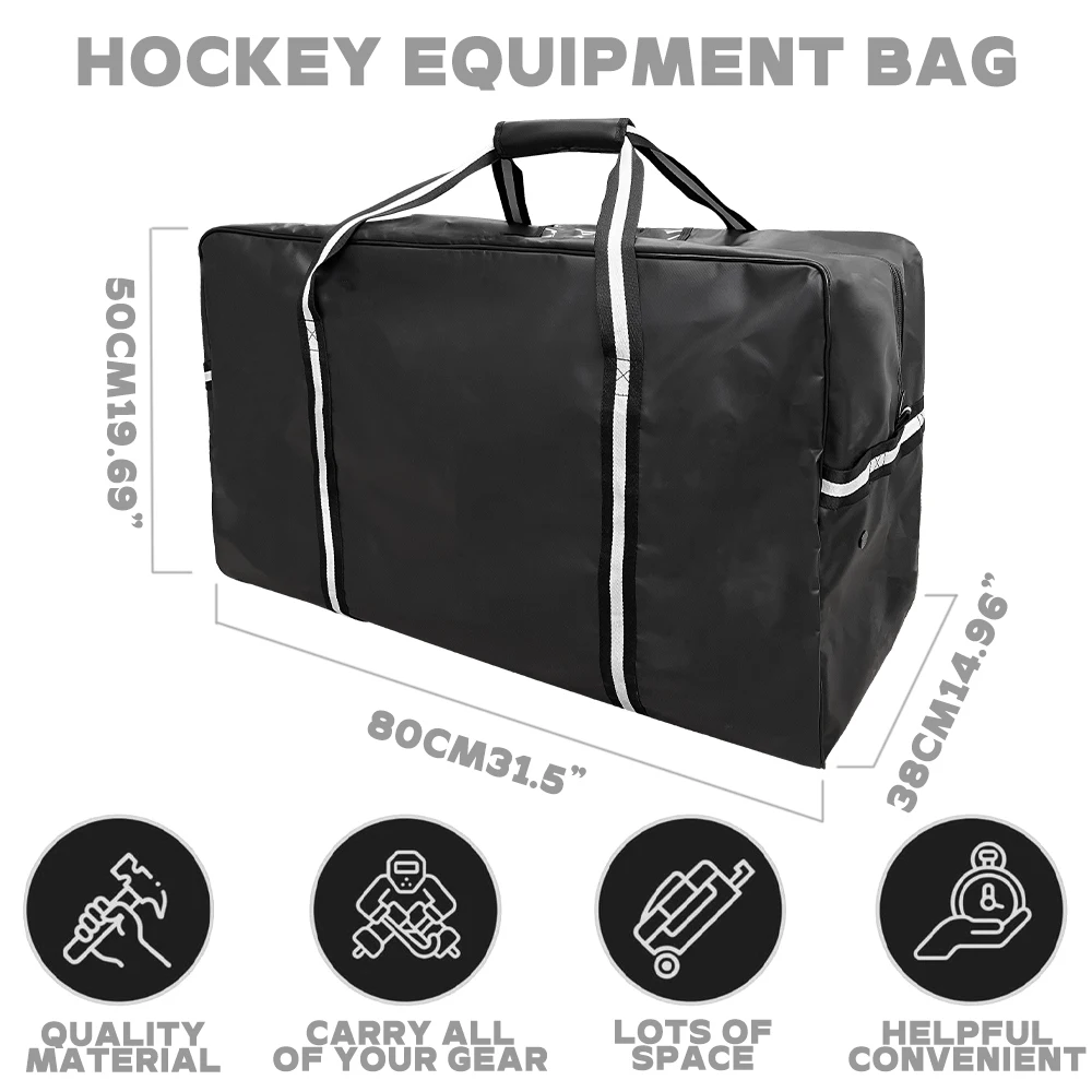 Ice Hockey Bag Hockey Sticks Portable Equipment Kit 2 Sizes Teen Adult Backpack Ventilated Deodorant Sports Gear ice hockey equipment