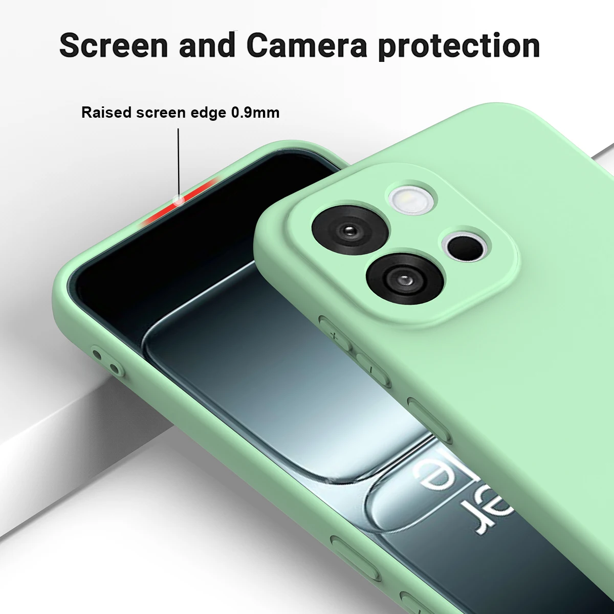 Oneplus Nord 6 Turbo 6용 실리콘 케이스 Oneplus Nord6 Turbo6용 부드러운 피부 느낌의 초박형 낙하 방지 끈 충격 방지 커버