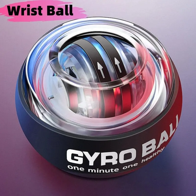 Wrist Exerciser LED Wrist Ball Power Trainer Auto-Start Gyroscopic Arm Hand Forearm Exerciser Sport Fitness Equipment