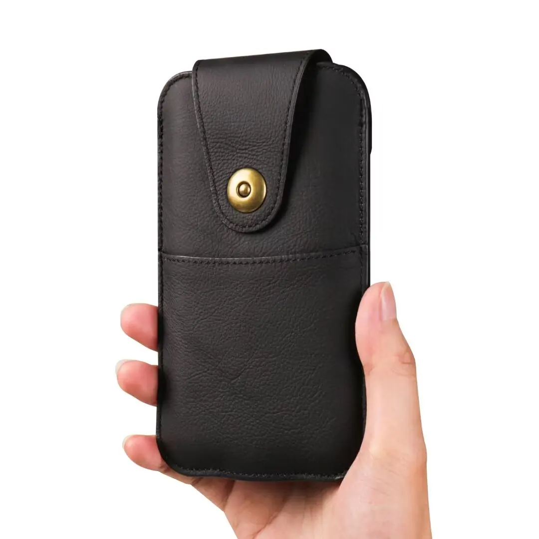 Premium Genuine Leather Belt Clip Pouch Holster