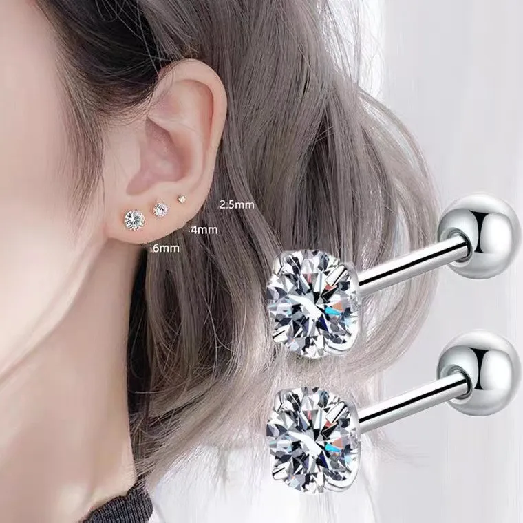 Hypoallergenic Tragus Earrings 18 Gauge Flat Back Earrings