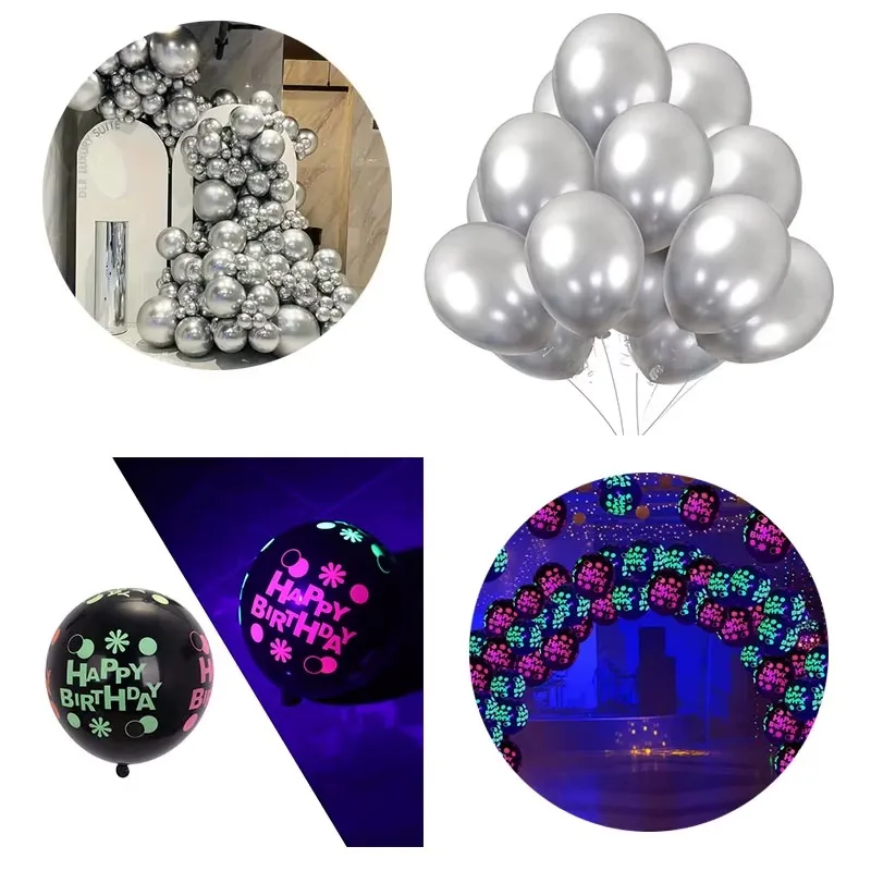 Chrome Metallic Balloons Theme Perfect for Wedding Decorations Birthday Parties Anniversary Celebrations and Special Events
