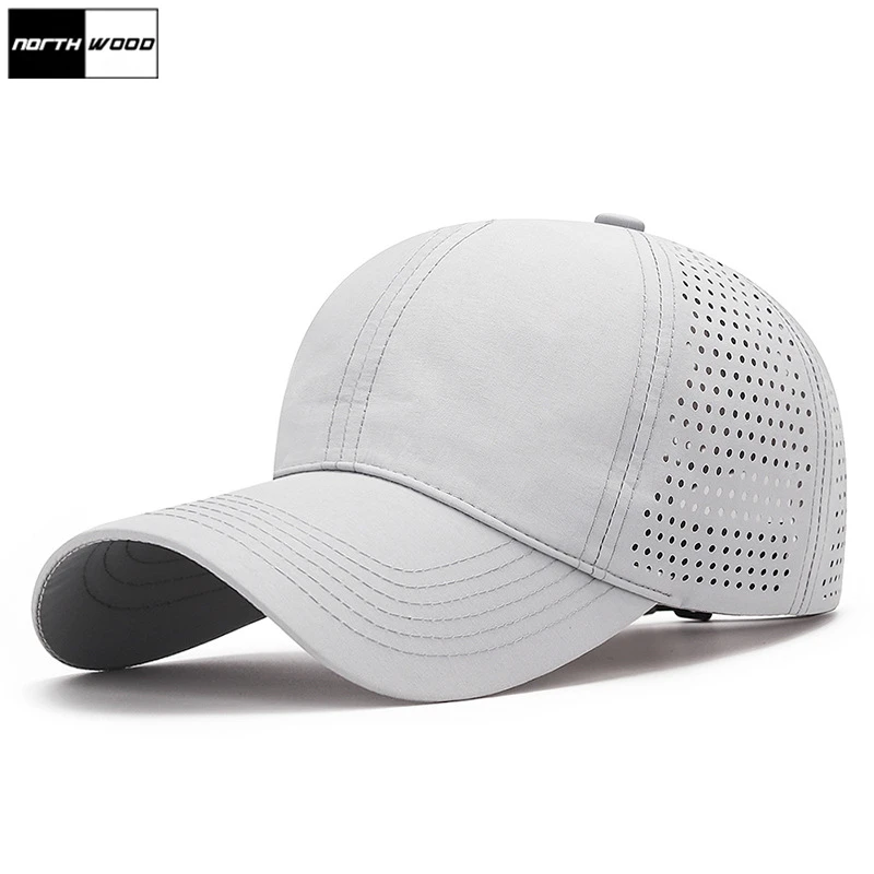 NORTHWOOD Breathable Summer Baseball Cap Men Solid Women Sun Hats Fast Dry Snapback Adjustable Golf Caps Sport Trucker Hat 1