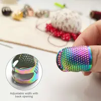 Adjustable Retro Sewing Thimble – Finger Protection Cover for Handmade DIY Crafts, Embroidery & Sewing - Image 6