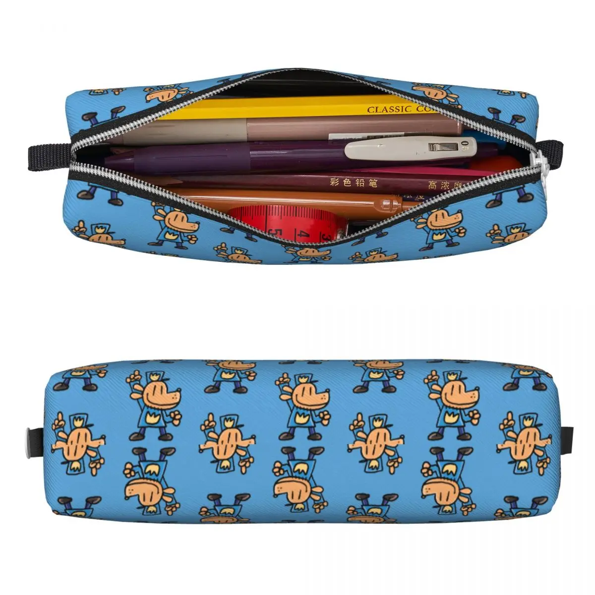 Dog Man Dogman Movie Comic Pencil Cases Cartoon Pencil Pouch Pen Box Kids Big Capacity Bags Students School Cosmetic Stationery 2