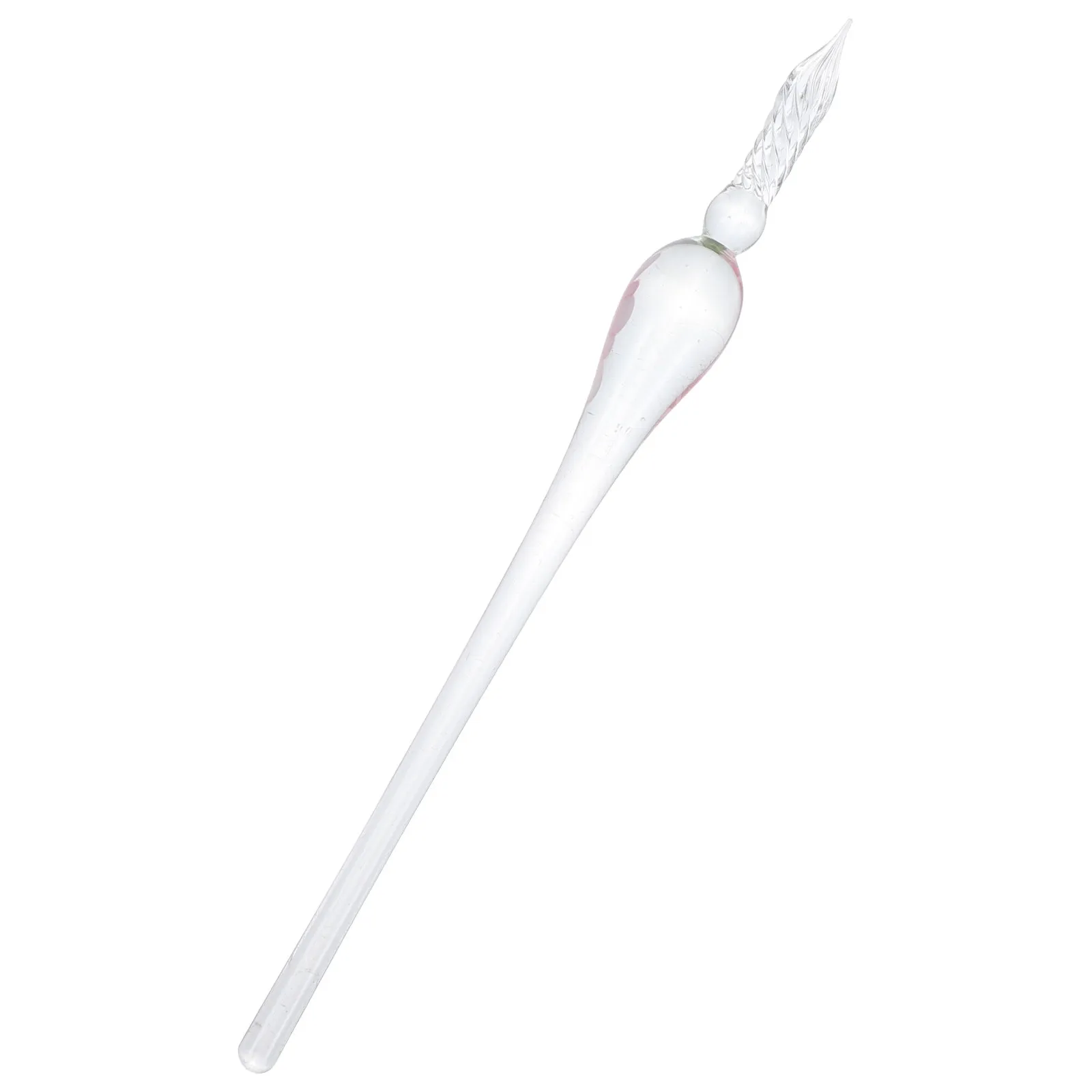 빈티지 유리 딥펜 수제 투명 유리 서명펜 서예 연습 드로잉 휴대용 경량 창의적인 도구