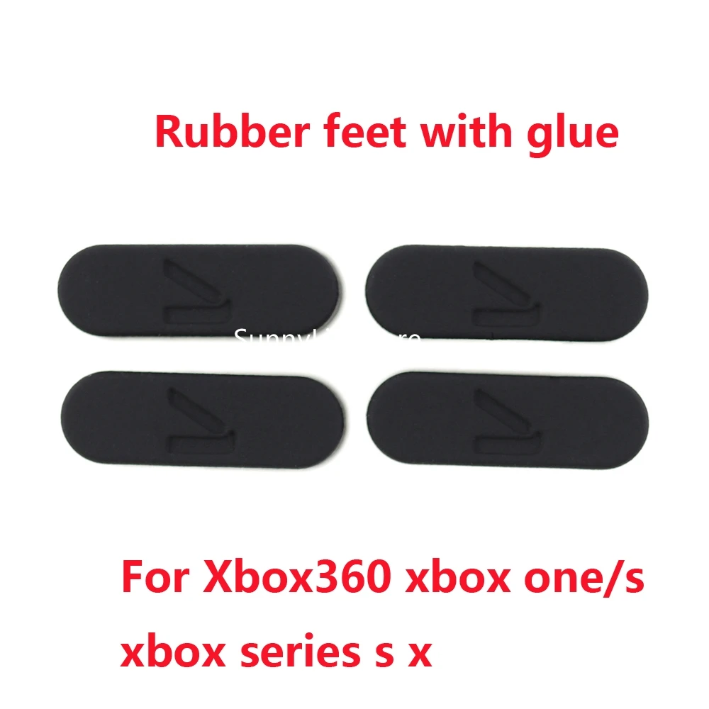 

200pcs Black white Rubber Feet with glue for XBOX360 xbox one/S xbox series s x housing case rubber cover