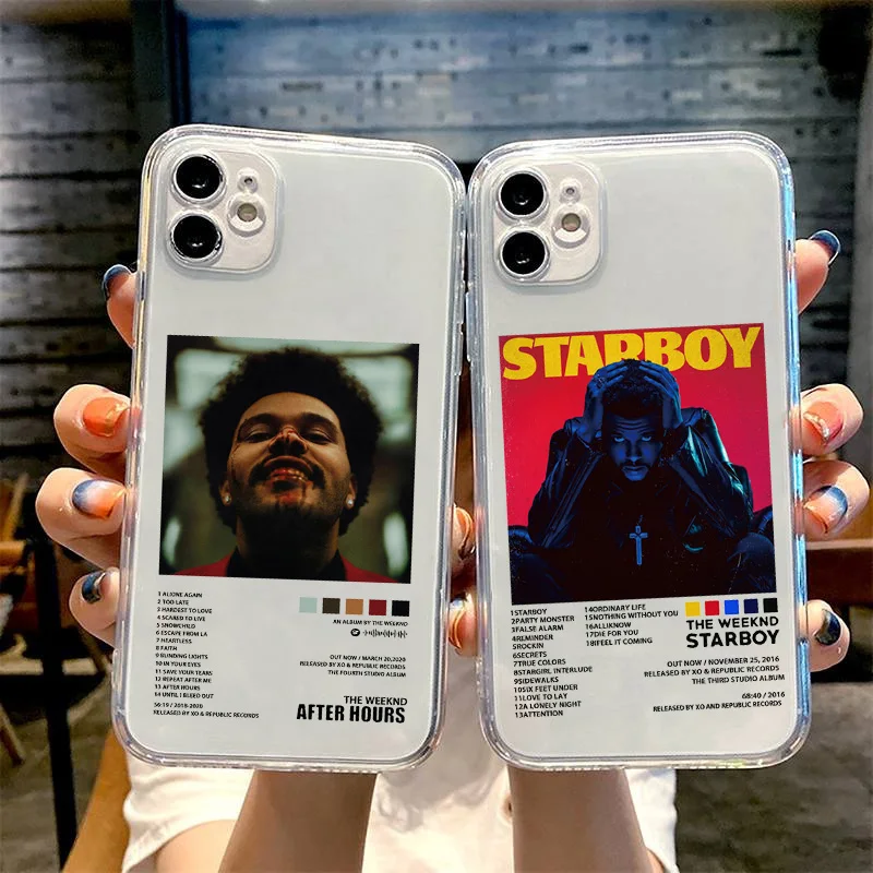 The Weeknd Minimalist Poster Fashion Transparent Phone Case
