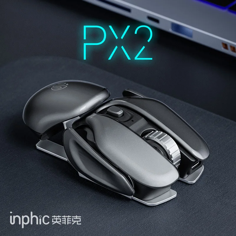 

Новая Бесшумная мышь Inphic PX2 для ПК, геймеров, 2,4 ГГц, беспроводная Бесшумная зарядка, для офисных игр, для киберспорта, многофункциональная портативная Мобильная мышь