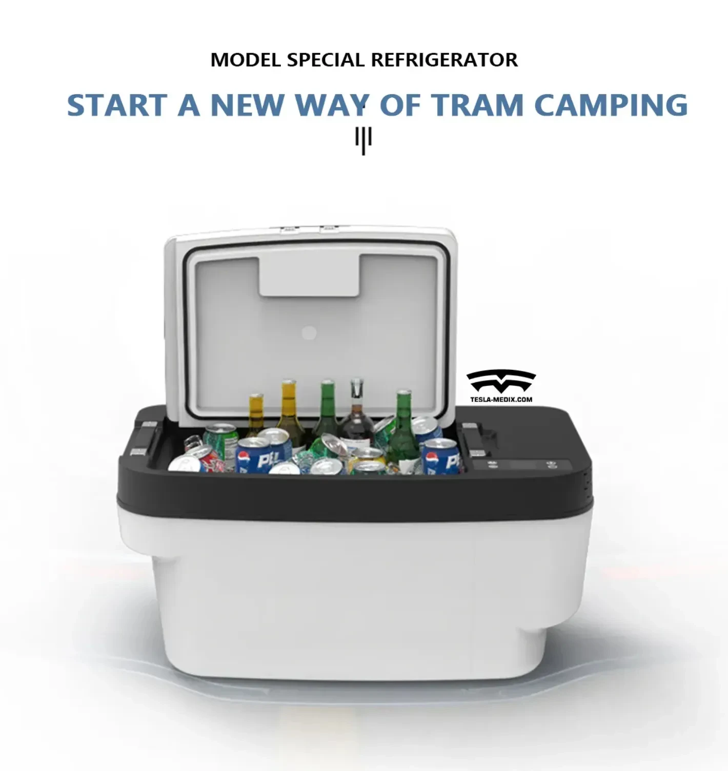 High Quality and Portable Mini Camping Car Fridge Freezer Slide Car Refrigerator Freezer For Refrigerator For Model 3/Y