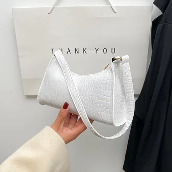 Fashion Exquisite Shoulder Bag Retro Casual Women Totes Bags Female Leather Solid Color Chain Handbag Small Square Armpit Bags 1