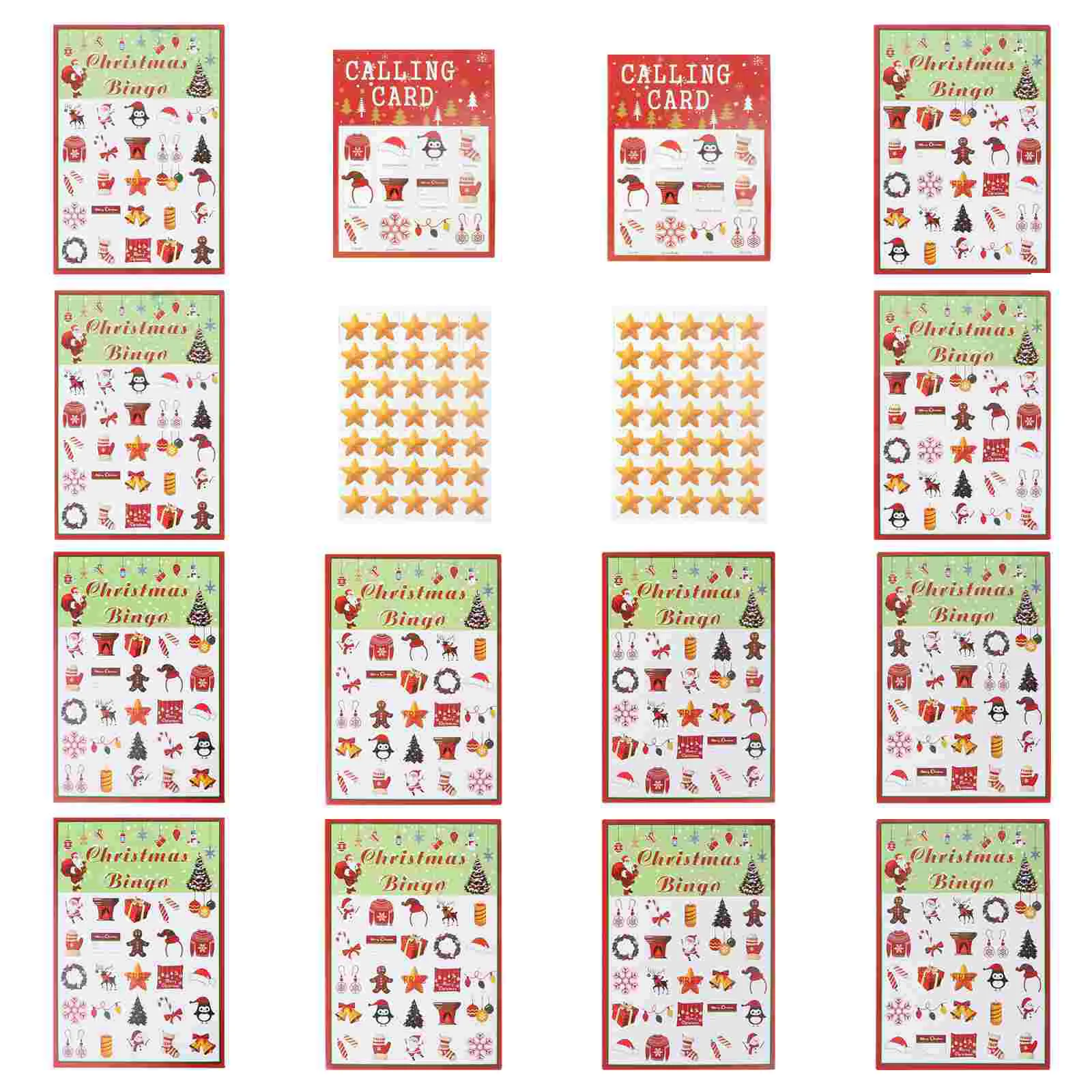 

37 Pcs Game Card Party Supplies Decorations 24 Players Bingo Cards The Gift Toys