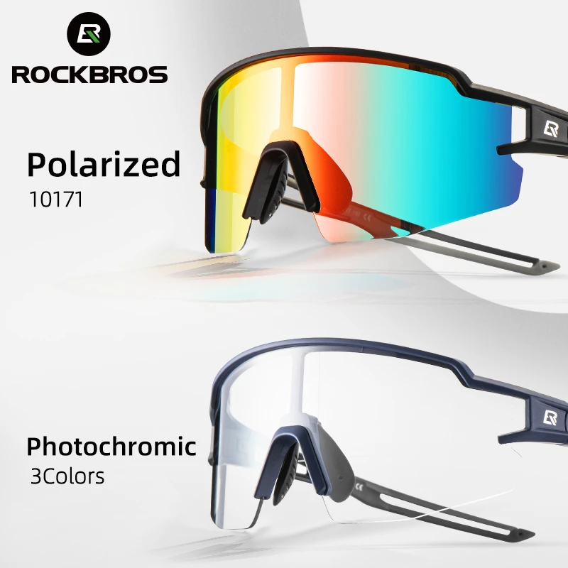 ROCKBROS Bicycle Polarized Glasses Sport Photochromic Goggles Bike Sunglasses AU