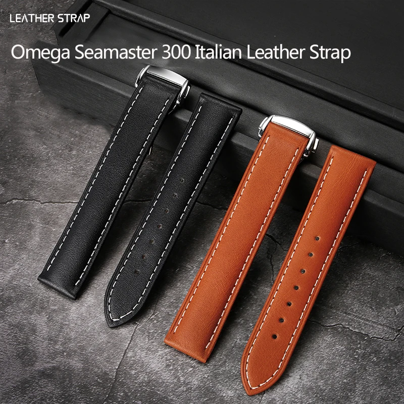 19mm 20mm 21mm Italian Leather Strap 