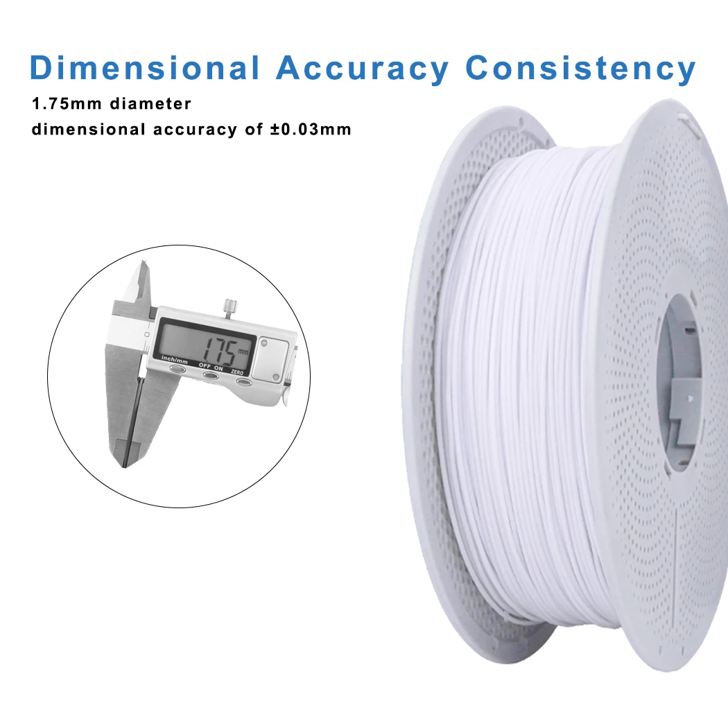 TPU 화이트 1KG 필라멘트 1.75mm, TPU 95A 유연한 3D 프린터 필라멘트(광택 마감), 대부분의 FDM 3D 프린터에 적합, 1kg S