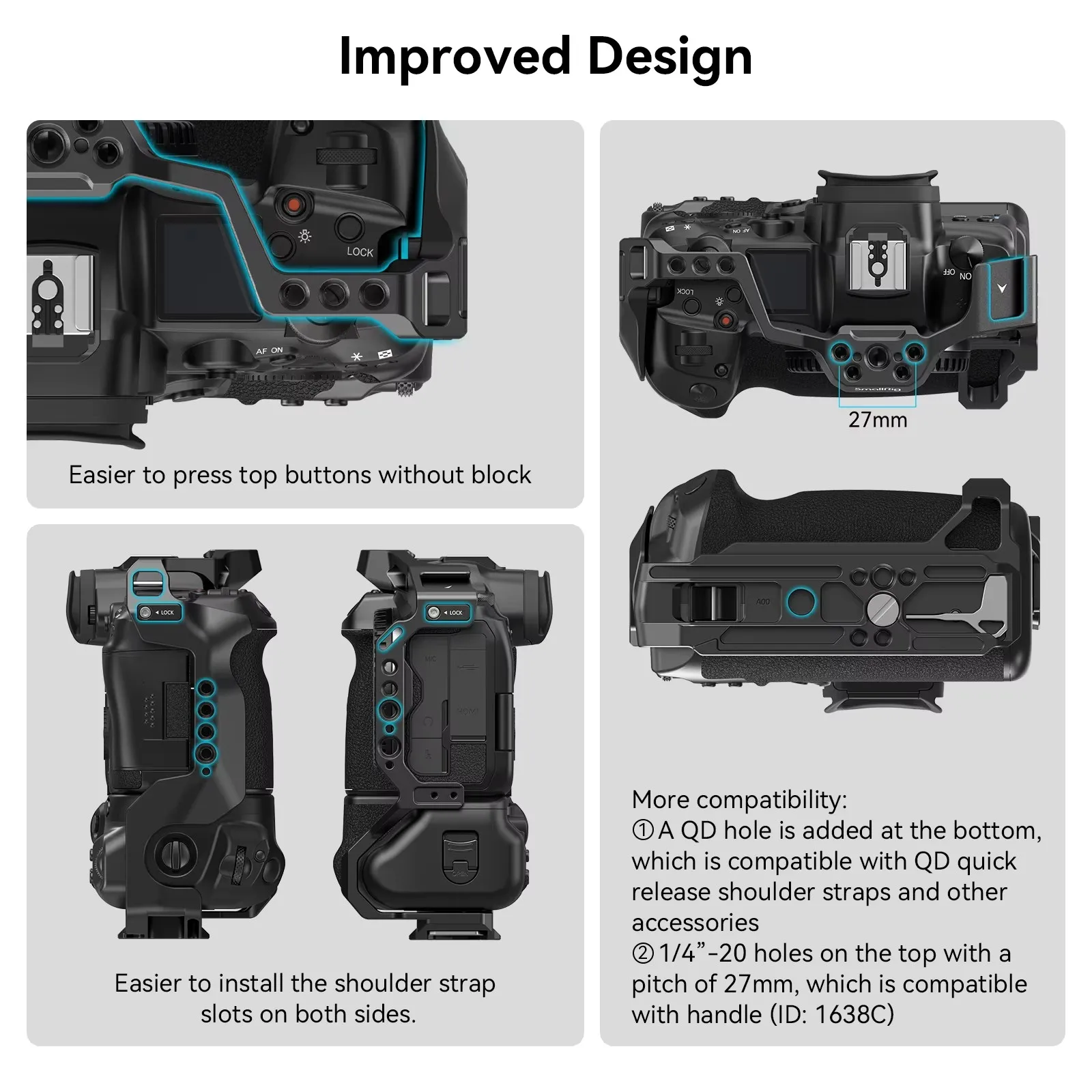 SmallRig R5/R6 Camera Cage for Canon EOS R5 / R6 / R5C / R6 Mark