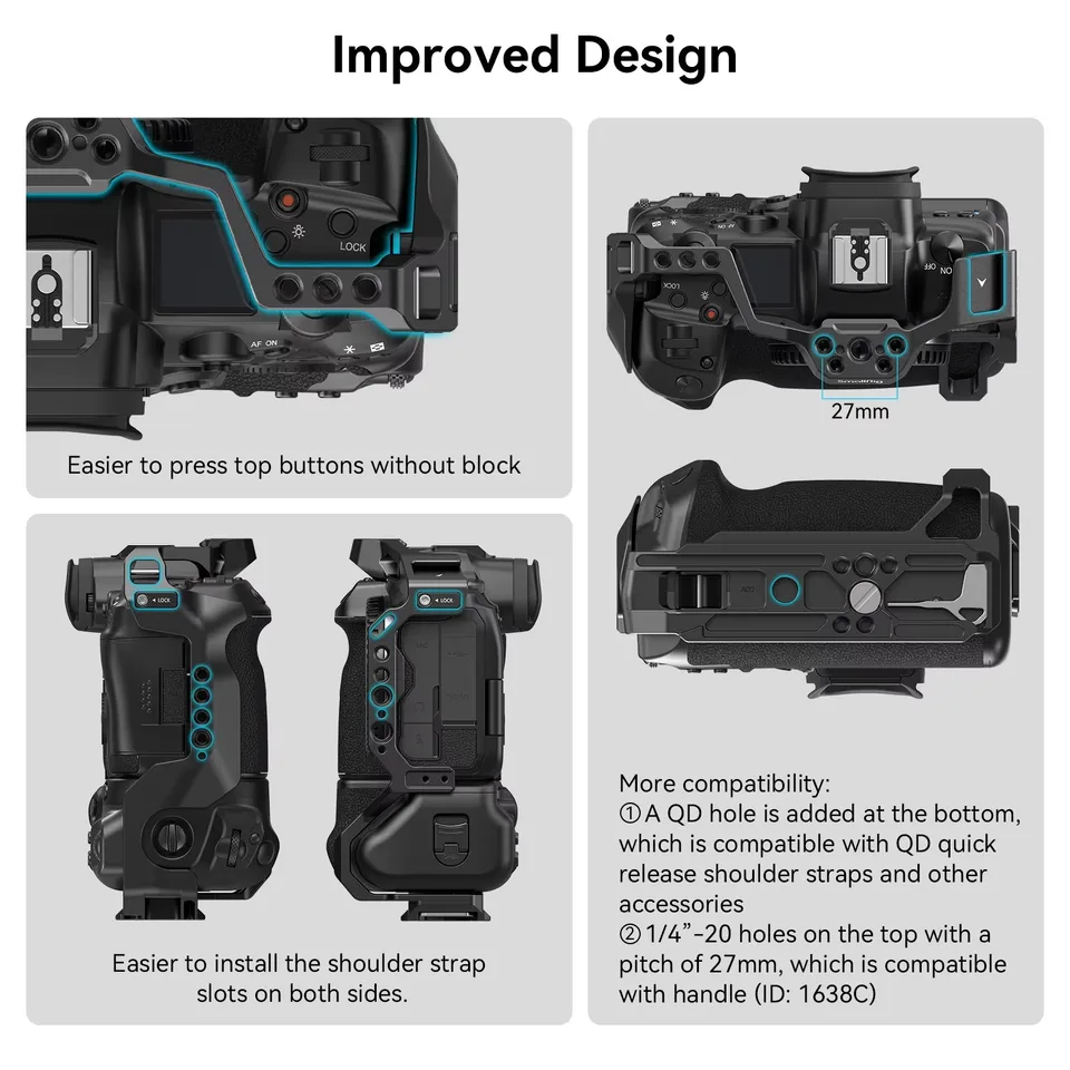 SmallRig R5/R6 Camera Cage for Canon EOS R5 / R6 / R5C / R6 Mark