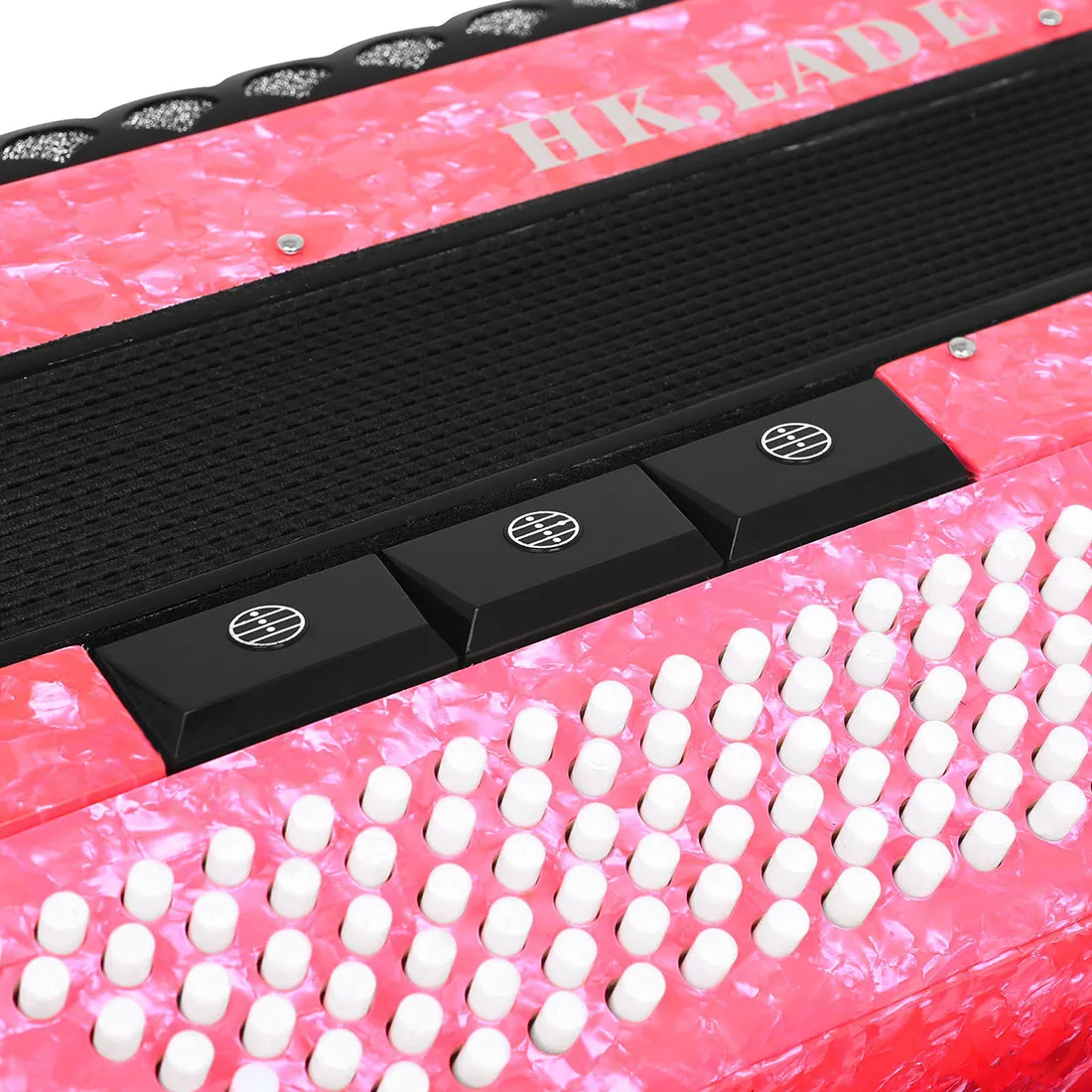 HK · LADE AH-200 Pink Bayan Akkordeon 37-Tasten 96-Bass-Tastatur Stimmewechsel Professionelles Akkordeon mit Teilen – Detail 8