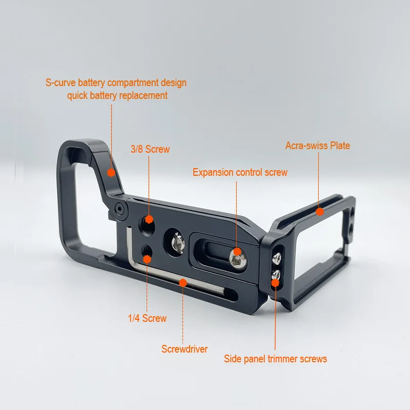 L Bracket For Sony A6700 Camera Extension Quick Release Plate Hand Grip camera l plate