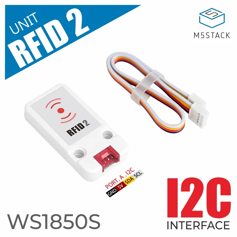 M5Stack Mini Unit RFID2 Reader/Writer WS1850S 13.56MHz Frequency For IoT Smart h