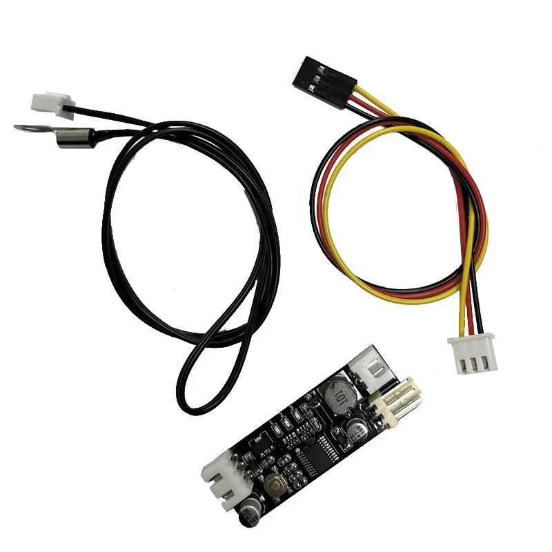 

Single 12V 0.8A DC PWM 2-3 Wire Fan Temperature Control Speed Controller Chassis Computer Noise Reduction Module Board NEW