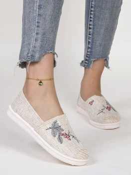 Spring new women's sports shoes, fashionable, breathable, lightweight, non-slip, wear-resistant, casual sports shoes, flat shoes