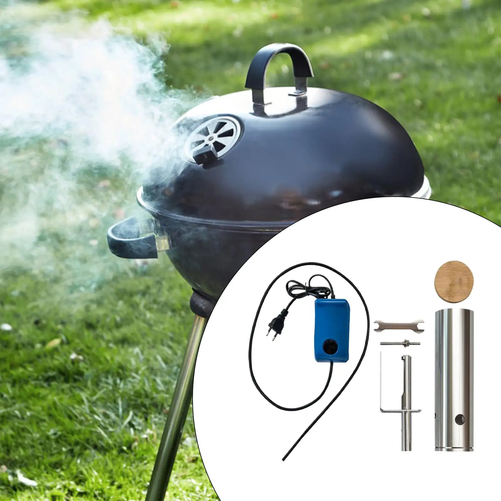 Smoke Generator Hot and Cold Smoking Handheld Cookware Cocktails Smoke Drink Smoke for BBQ Meat Outdoor Pizza Cocktails Drink