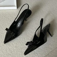Eilyken New Design Slingbacks Butterfly-knot Women Pumps Sexy Pointed Toe Thin Heels Stripper Party Shoes Large Size 35-43 - Image 5
