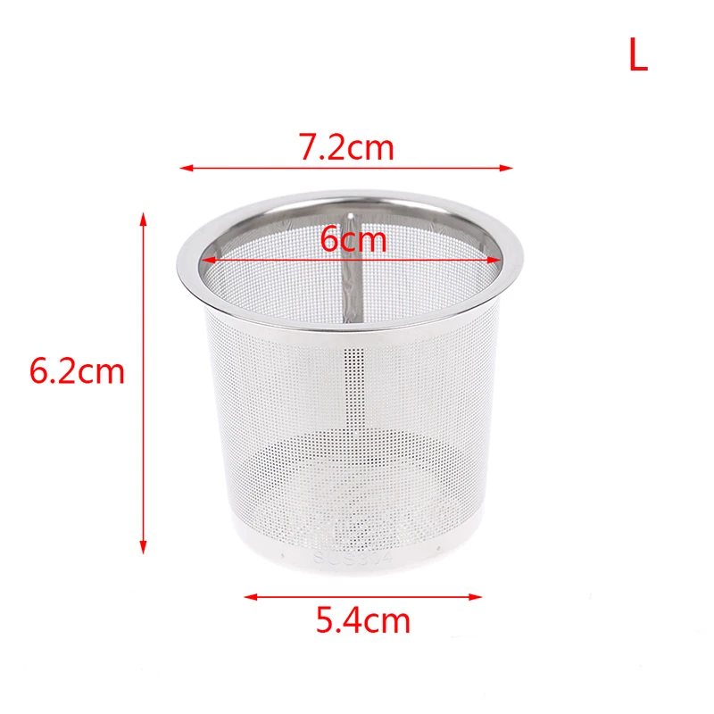 1pc 6.7/7/7.2cm Stainless Steel Tea leak Mesh Tea Infuser Strainer Leaf Filter Leaks Sieve Metal Cup Easy Clean tea infuser tea strainer tea filter