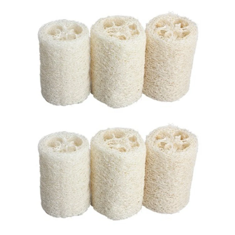 

6PCS Natural Loofah Bath Body Shower Sponge Scrubber (Large)